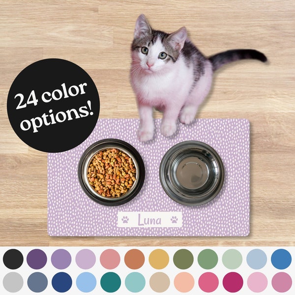 Cat Food Mat Etsy