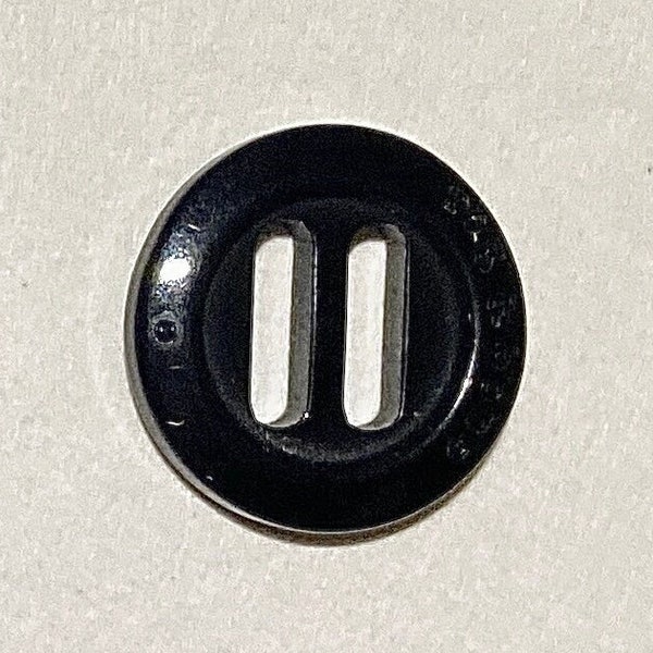 5 pcs Plastic Slotted Button, 22L Black