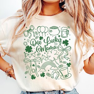 One Lucky Mama Shirt, Mom St Patricks Day Shirt, Lucky Mom Shirt, Womens Lucky Shirt, Irish Shirt, Saint Patricks Day