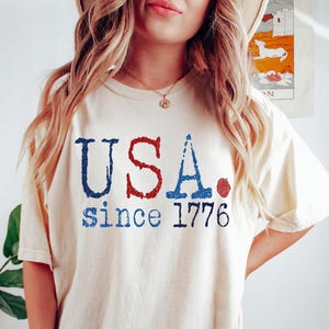 Retro USA 1776 Shirt, 4th of July Shirt, America Shirt, USA Patriotic Shirt, Independence Day Shirts, American Flag Shirt, Gift for American