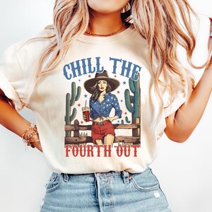 Chill The Fourth Out Shirt, Retro 4th Of July Shirt, Funny Fourth Of July Shirt, Patriotic Shirt, USA T-Shirt, American Flag Shirt