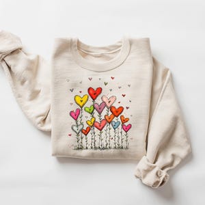 Valentine's Sweatshirt, Heart Elbow Patch, Love Heart Sweatshirt, Heart Arm Patches, Cute Valentine's Sweater, Teacher Valentine's Shirt