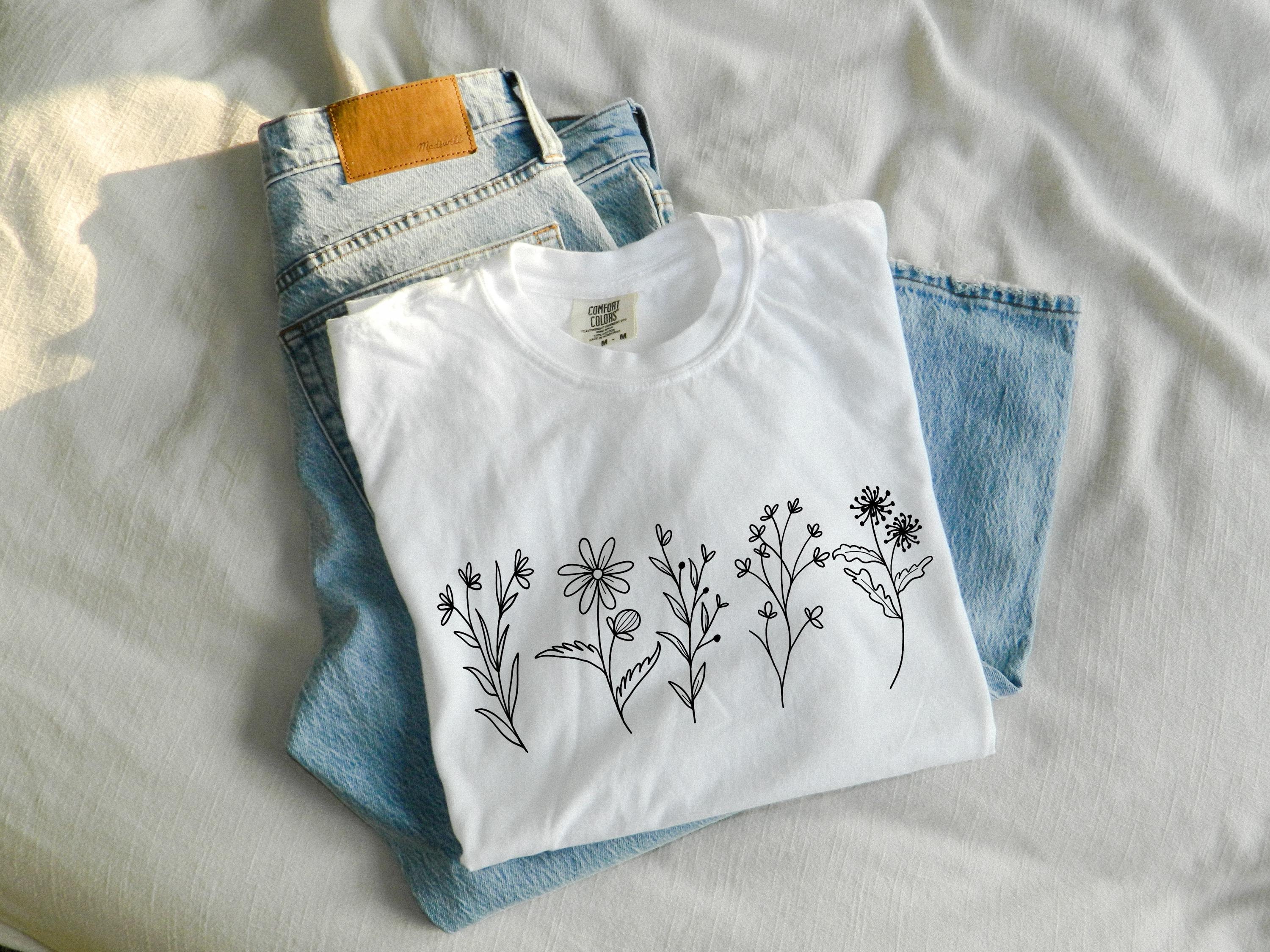 CURRENTAGE MURAI DESIGN SHIRT（BOTANICAL） Amazon.com: Vintage Inspired Flower Botanical Chart