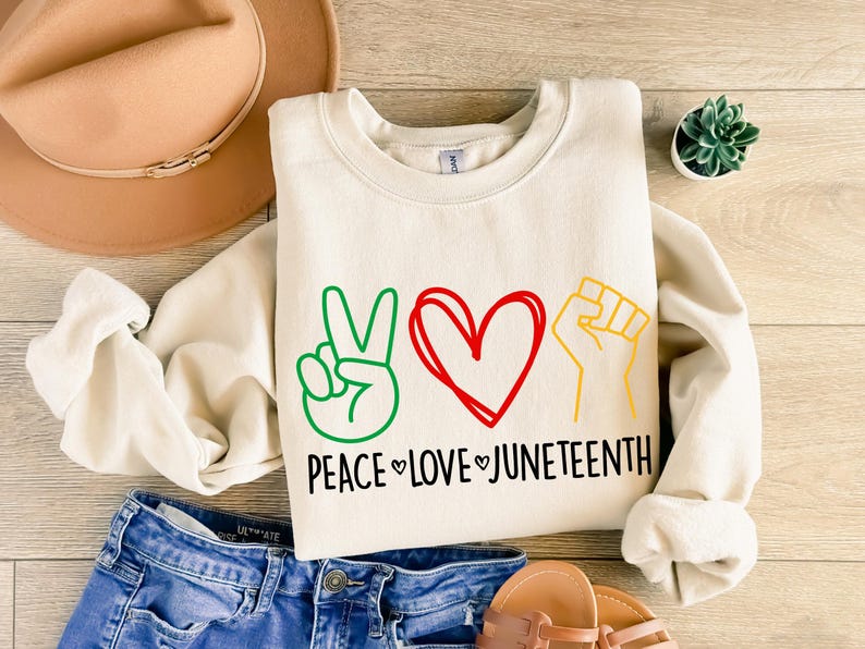 Juneteenth Shirt, Peace Love Juneteenth Shirt, Free-ish Shirt, Black Culture, Black History, Black Lives Matter Shirt, Melanin T-Shirt image 4