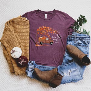 Farm Fresh Pumpkins Shirt, I Love Fall Most of All Shirt, Fall Pumpkins Shirt, Pumpkin Shirt, Vintage Truck Shirt, Fall Lovers Pullover