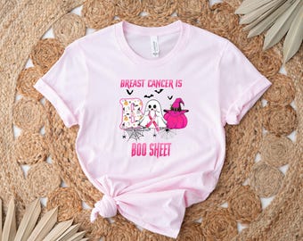 In October We Wear Pink Ghost Shirt, Halloween in October We Wear Pink, Breast Cancer Awareness Shirt, Pink Ribbon Shirt, Wear Pink Pumpkin