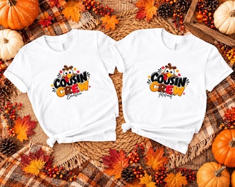 Custom Thanksgiving Cousin Crew Shirt, Personalized Family Tee, Matching Cousin Sweater, Thanksgiving Dinner Gift