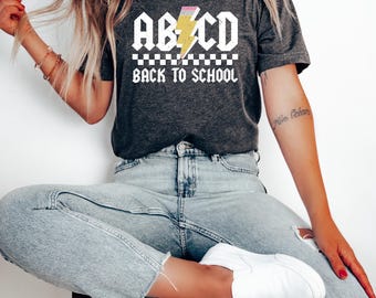 ABCD Back to School Shirt, Back to School Tee, Teacher Appreciation Gift, First Day of School Teacher Shirt, Toddler first day of school Tee