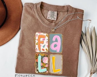 Comfort Colors® Fall Shirt, Cozy Fall Shirt, Womens Fall Shirts, Fall Tshirt, Pumpkin Patch Shirt, Autumn Words Tee, Thanksgiving Shirt