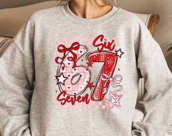 6 7 Meme Valentine Shirt, Six Seven Valentines Sweatshirt, 6 7 Meme Happy Valentines Day T-shirt, Matching Couples Love Valentines Gift Tee