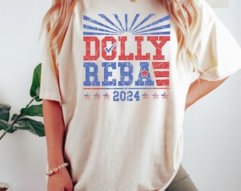 Funny Election Shirts, Dolly Reba 2026 Vintage Shirt, 4th of July Shirts, 4th of July Shirts, Country Music Shirts