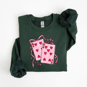67 Valentines Shirt, Six Seven Heart Tshirt, Valentine 6 7 Meme Crewneck, Funny 6 7 Heart's Tee, Valentine Humor Gift, Cute Heart Shape Top image 5
