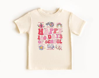 Happy 100 Days Of School Shirt, 100 Days Celebration Shirt, School 100 Days Shirt, Teacher 100 Days of School Outfit, Kids School Shirt