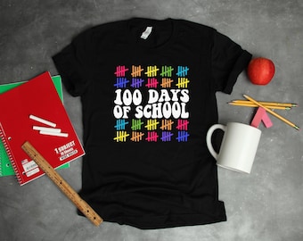 100 Days of School Shirt, 100 Day Shirt, 100th Day Of School Celebration, Back to School Shirt, Gift For Teacher, Student Shirt, Teacher Tee