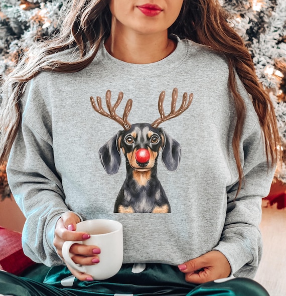 Dachshund Christmas Shirt, Dog Lover Holiday Sweater, Dog Lover Gift, Christmas Dogs Sweatshirt, Holiday Sweater, Cute Christmas Dog Shirt