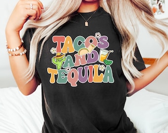 Tacos and Tequila Shirt, Taco Shirt, Tequila Shirt, Day Drinking Shirt, Funny Tequila Shirt, Margarita Shirt, Alcohol Shirt, Tequila Lover