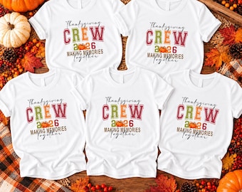 Thanksgiving Crew Shirt, 2026 Family Matching Tee, Thanksgiving Family Outfit, Holiday Group Sweater