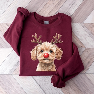 Christmas Maltipoo Shirt, Christmas Lights Dog Tee, Christmas Dog, Maltipoo Mom Tee, Gift for Dog Lover, Maltipoo Shirt, Dog Lover Gifts