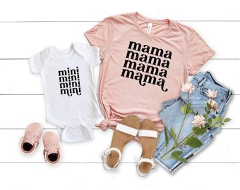 Mothers Day shirt, Mama Mini Shirt, Matching Mothers Day Shirt, Matching Family Shirts, Matching Mommy and Me Shirts, Mothers day gift shirt