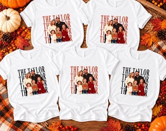 Custom Photo Thanksgiving Family Shirt, Personalized Matching Family Thanksgiving Sweater, Turkey Day Tee