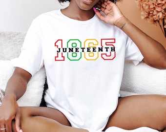 Celebrate 1865 Juneteenth Shirt, Afro Woman Shirt, Juneteenth Shirt, Freedom Shirt, African American Juneteenth Shirt, Black History Shirt