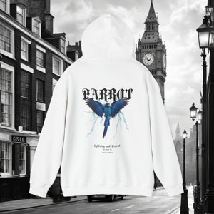 Premium Unisex Heavy Blend™ Hooded Sweatshirt Hoodie lightning Parrot Bild 3