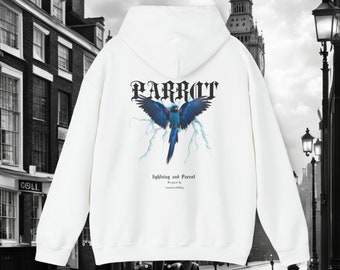 Premium Unisex Heavy Blend™ Hooded Sweatshirt Hoodie lightning Parrot