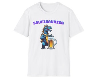 Unisex Softstyle T-Shirt Saufisaurier Bier Beer Design Party