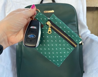 Dark Green Keychain Wallet