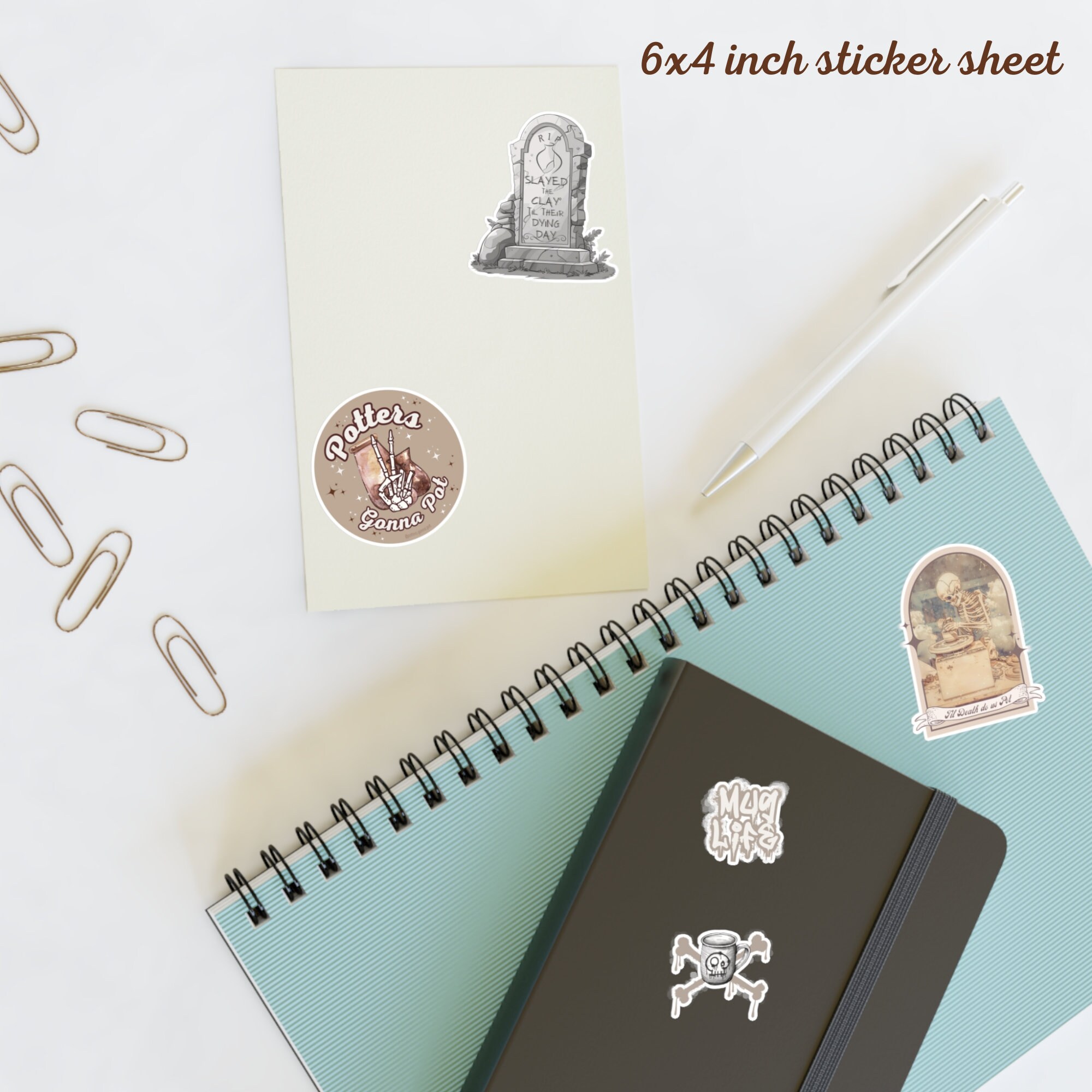 Pottery Stickers, Ceramics Sticker Pack, Til Death Do Us Pot, Pottery ...