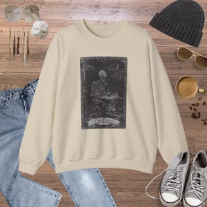 Pottery shirt The Potter tarot design, pottery sweatshirt skeleton, gift for ceramic artist