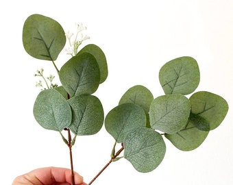Eucalyptus Pick - CHOOSE STYLE - Budget Quality - Artificial Eucalyptus, Seeded Eucalyptus - Artificial Flowers