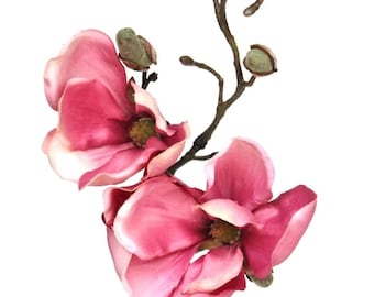 19" Magnolia Spray in Pink - Floral Arrangement Supply - ITEM 1799