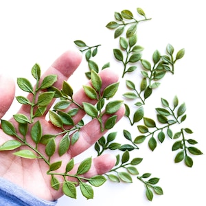 20 Tiny Artificial Lotus Leaf Pieces/Clusters - Artificial Lotus Leaves - Tiny Lotus Leaves - Artificial Leaves - Leaf Filler - ITEM 1556