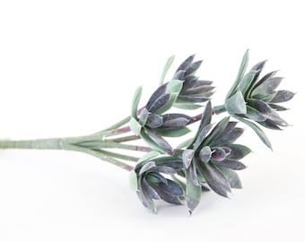 Fake succulents - Artificial Agave Succulent - 6 Sedum Succulents on Stem - Succulent, Succulents, Artificial Flowers - ITEM 1624
