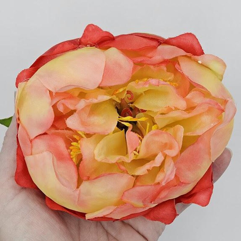 Coral Almond Cotton Silk Fabric