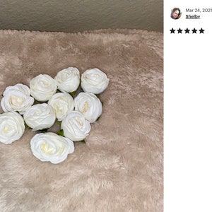 10 Gorgeous Small Roses in White - Artificial Flowers, Roses, Small ...