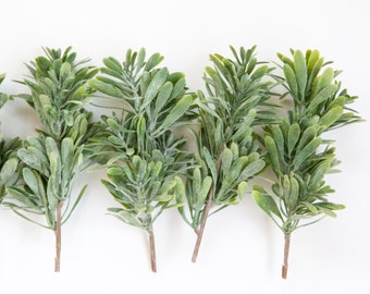 Set of 7 Artificial Succulent Bush Stems in Green - Succulent, Succulents, Artificial Flowers - ITEM 1544