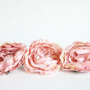 Una hermosa rosa de jardín de inspiración vintage en rosa Shabby Chic - Flor artificial - TEMA 1378