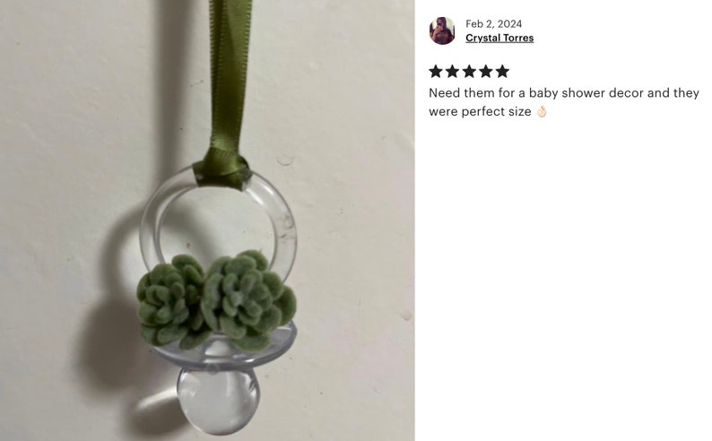 Plant Pacifiers Fake Succulents - 30 Flocked Mini Succulents in Green - Artificial ...