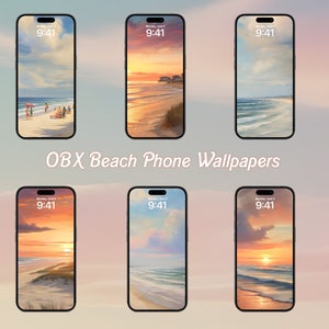 Sommer OBOX Phone Wallpapers, Beach, Renoir-inspiriertes, minimalistisches Smartphone-Hintergrundbild, IOS iPhone Ästhetischer Hintergrund Bild 1