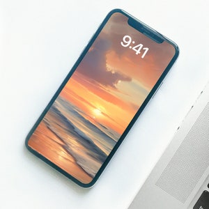 Sommer OBOX Phone Wallpapers, Beach, Renoir-inspiriertes, minimalistisches Smartphone-Hintergrundbild, IOS iPhone Ästhetischer Hintergrund Bild 2