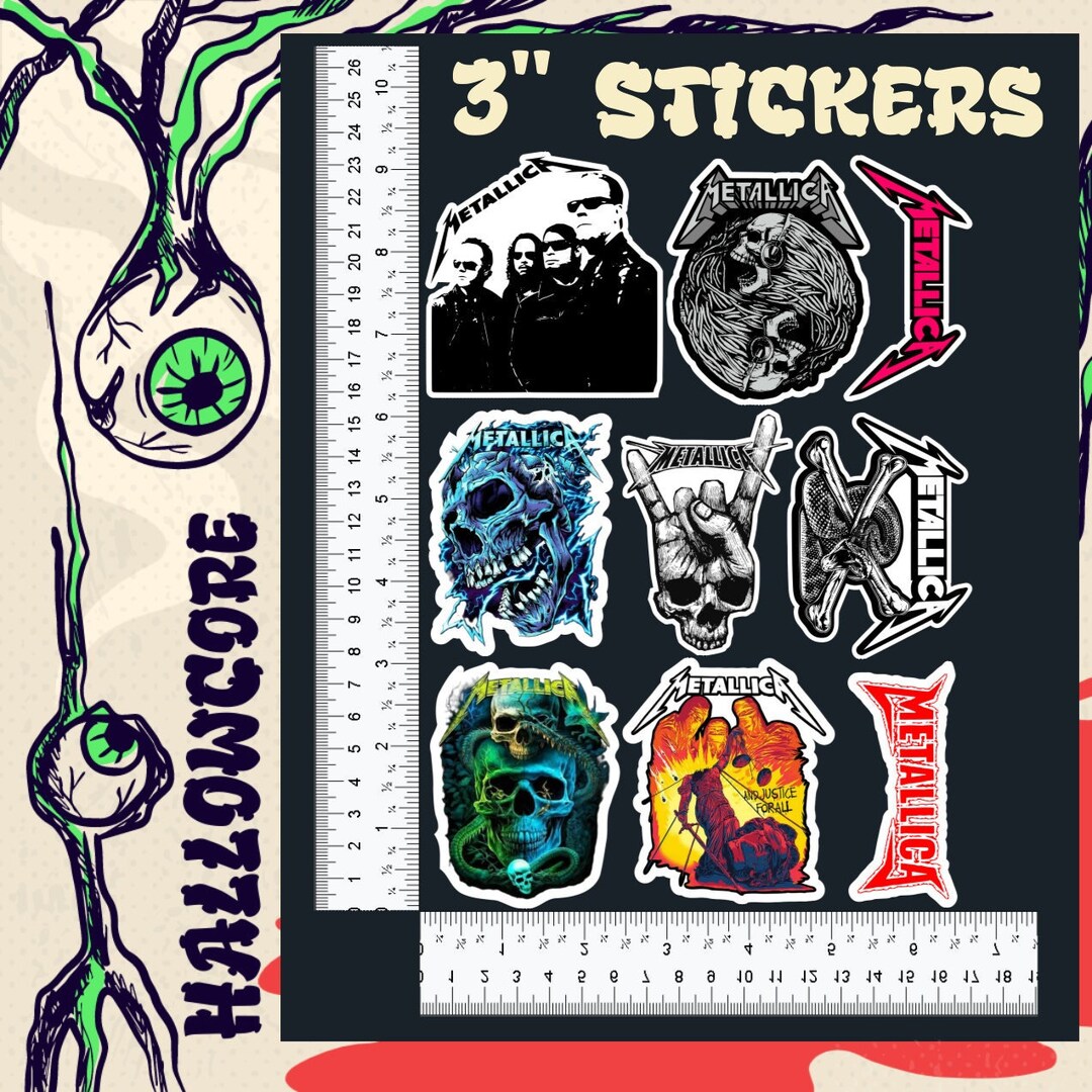 Metallica Sticker Pack 05 - Etsy