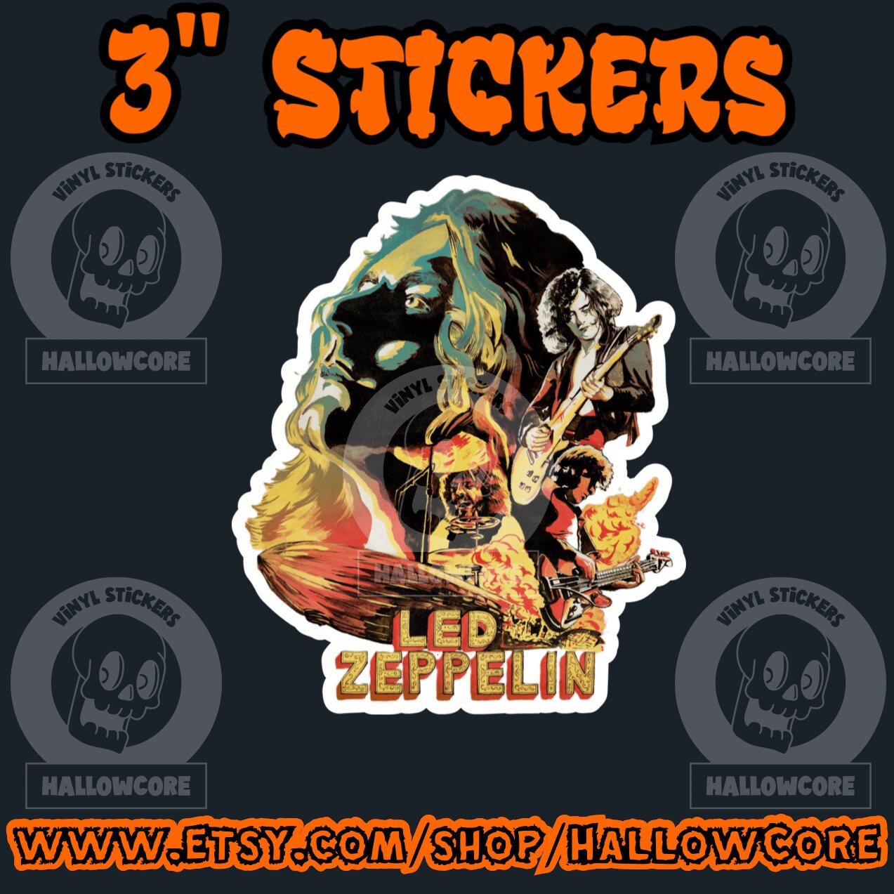 Led Zeppelin Sticker Pack 01 - Etsy