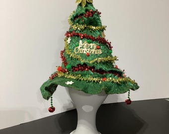 Christmas Hat, wool felted hat