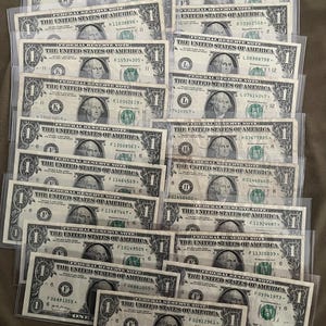 Star Note 1 dollar bill