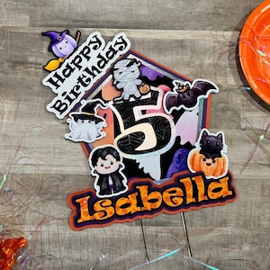 Halloween cake topper, Halloween Party decoration, Cute spooky Halloween Cake topper, Halloween Birthday decoration, Halloween theme party