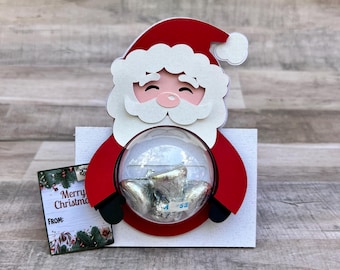 Christmas Gift Card Holder, Santa Claus Handmade Christmas Stocking, Christmas Teacher Gift, Christmas favor, Christmas Party Decorations