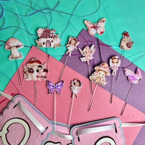 Fairy Cupcake Toppers: Enchanted Garden Party Decor