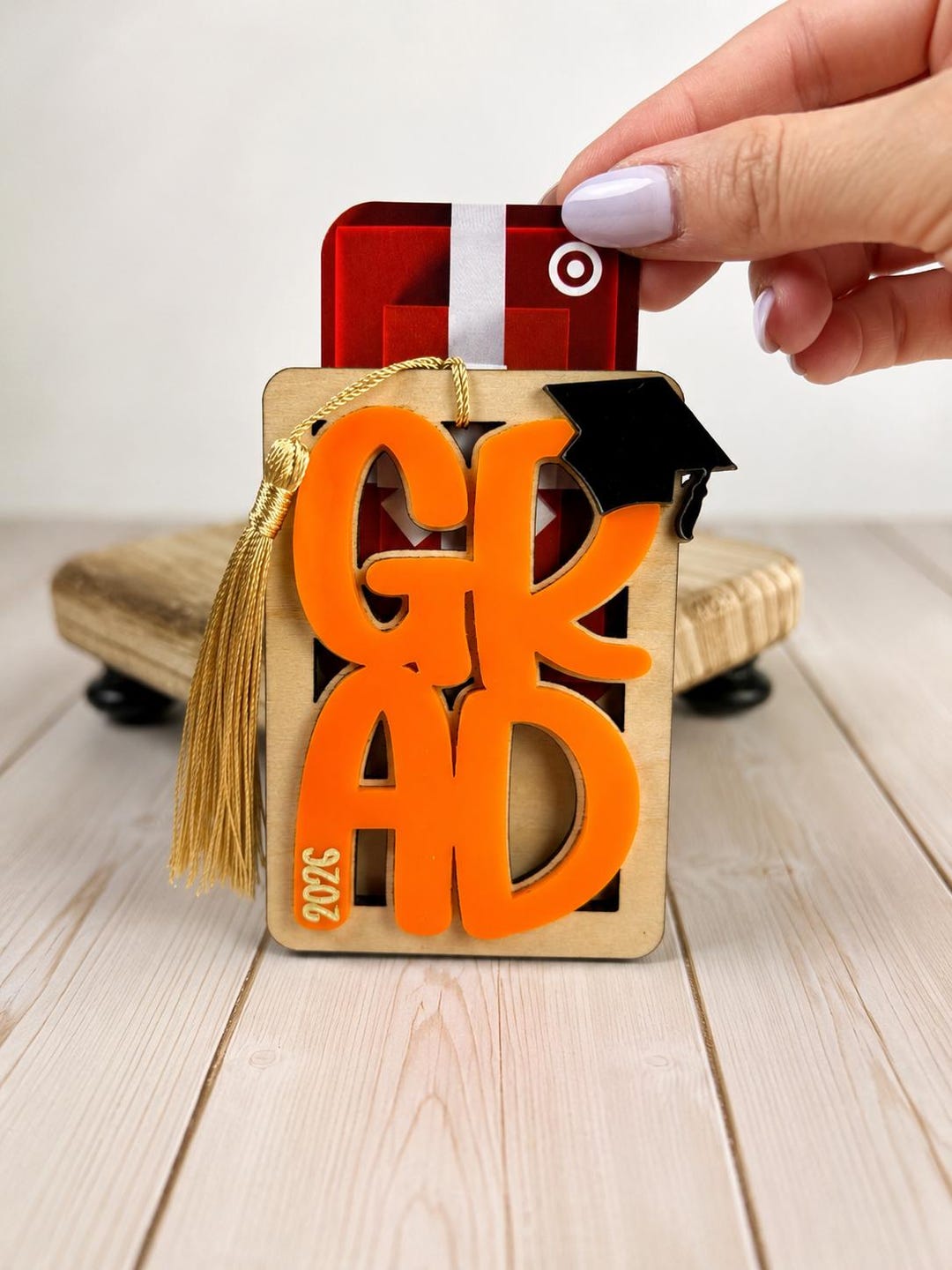 Personalized Graduation Gift Card Holder 2026, Wood Money Holder, High ...